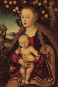 Lucas Cranach the Elder Madonna and Child Under an Apple Tree oil painting